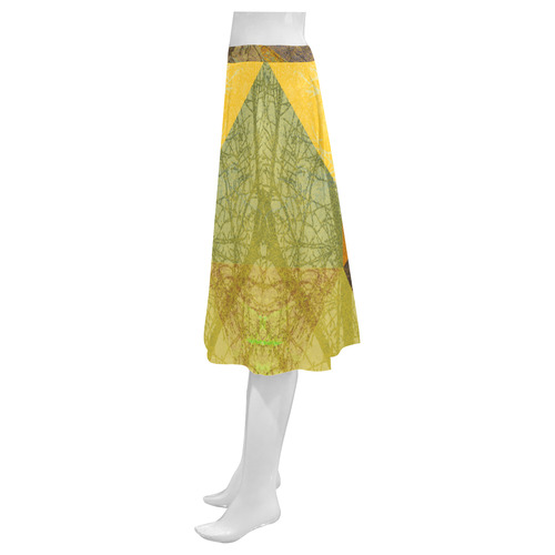 P24-1_Trees and Triangles_ Mnemosyne Women's Crepe Skirt (Model D16)