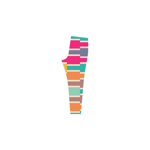 Connected colorful rectangles Cassandra Women's Leggings (Model L01)
