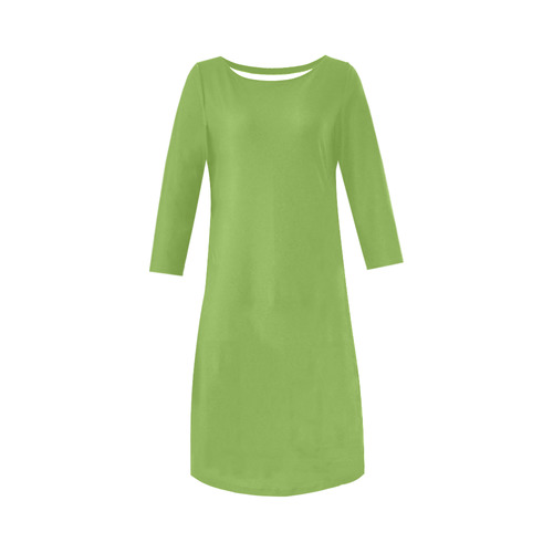 Greenery Round Collar Dress (D22)
