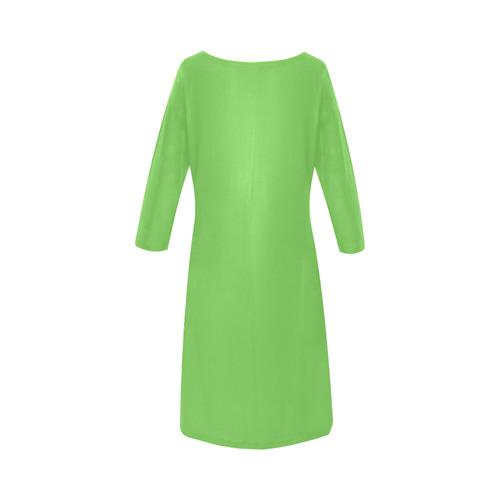 Green Flash Round Collar Dress (D22)