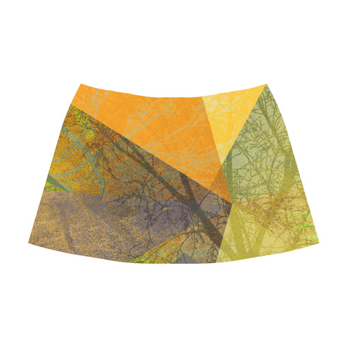 P24-1_Trees and Triangles_ Mnemosyne Women's Crepe Skirt (Model D16)