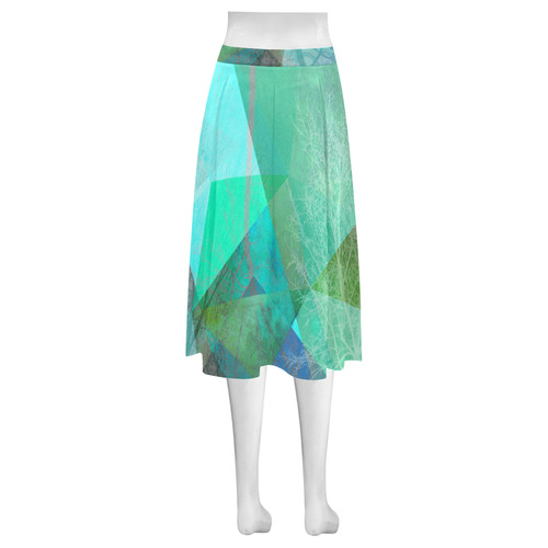 P19_Trees and Triangles_ Mnemosyne Women's Crepe Skirt (Model D16)