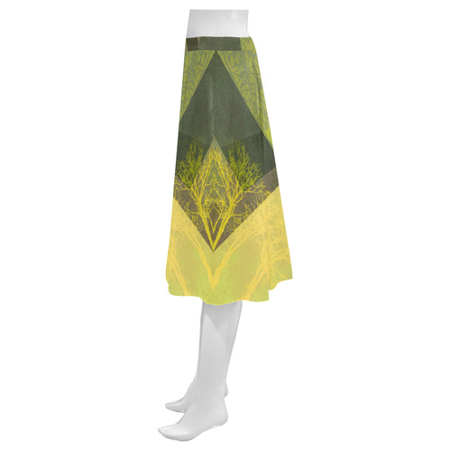 P24-G_Trees and Triangles_ Mnemosyne Women's Crepe Skirt (Model D16)