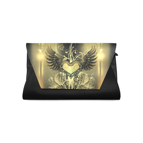 Love, heart with wings Clutch Bag (Model 1630)