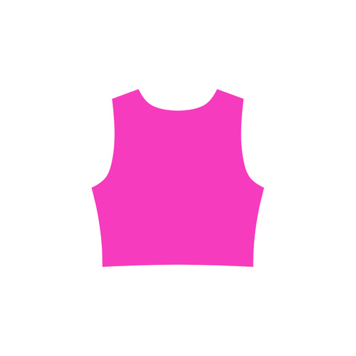 Shocking Pink Sleeveless Ice Skater Dress (D19)