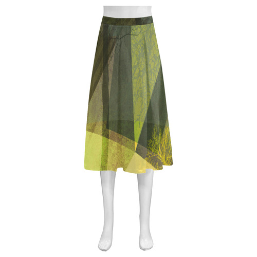 P24-G_Trees and Triangles_ Mnemosyne Women's Crepe Skirt (Model D16)