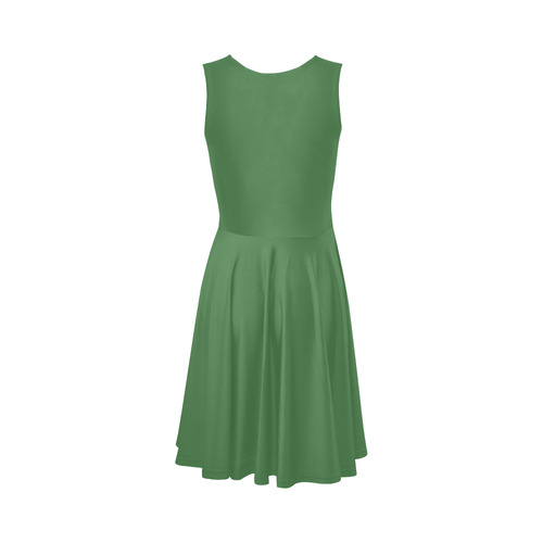 Mint Green Sleeveless Ice Skater Dress (D19)