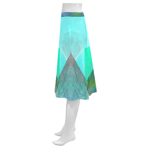 P19_Trees and Triangles_ Mnemosyne Women's Crepe Skirt (Model D16)