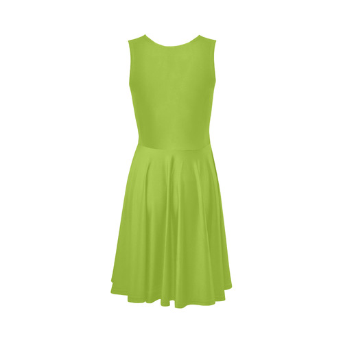 Lime Sleeveless Ice Skater Dress (D19)