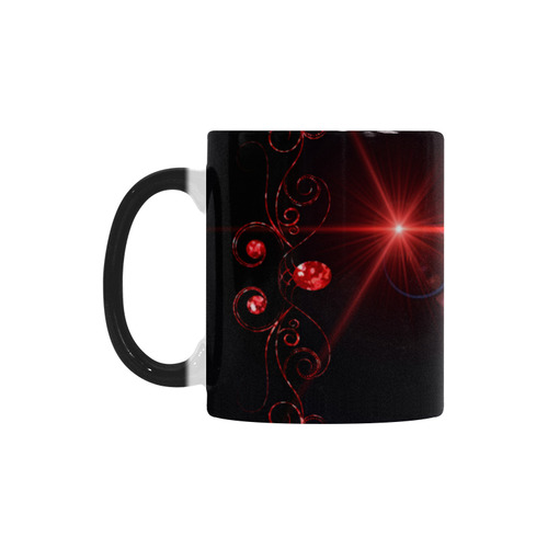 Music, key notes on dark background Custom Morphing Mug