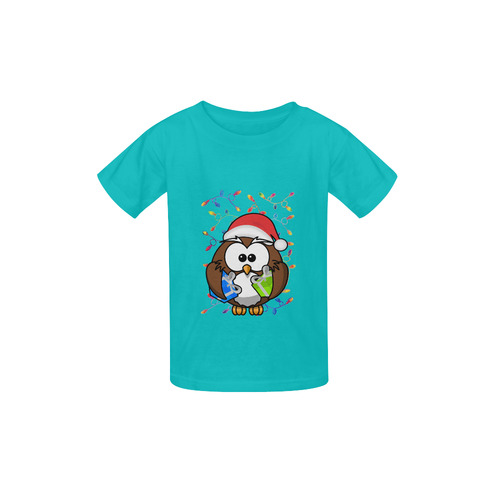 santa owl Kid's  Classic T-shirt (Model T22)