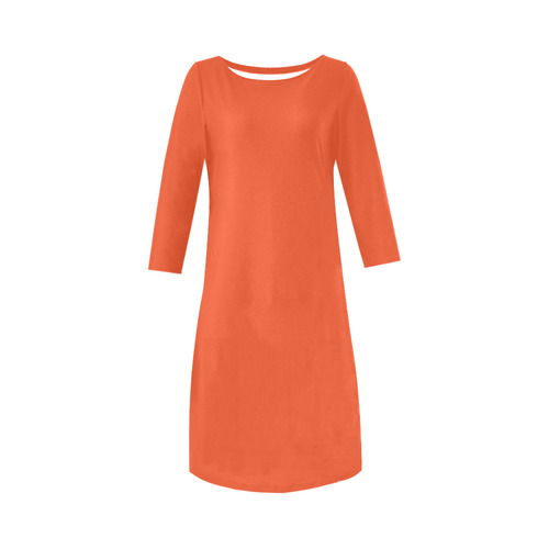 Flame Round Collar Dress (D22)