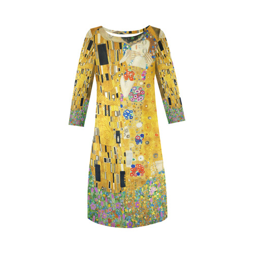 Gustav Klimt The Kiss Round Collar Dress (D22)