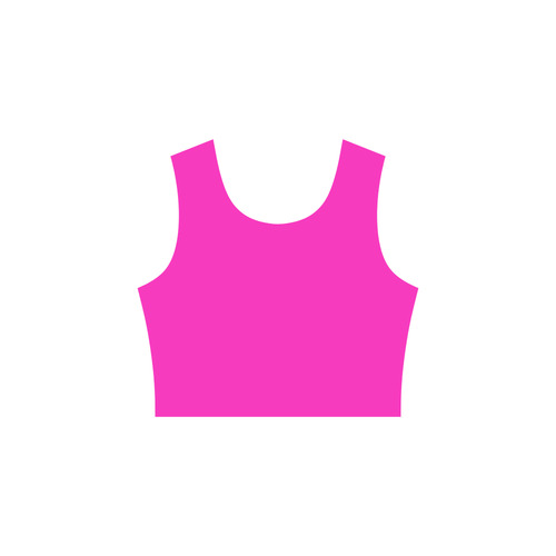 Shocking Pink Sleeveless Ice Skater Dress (D19)