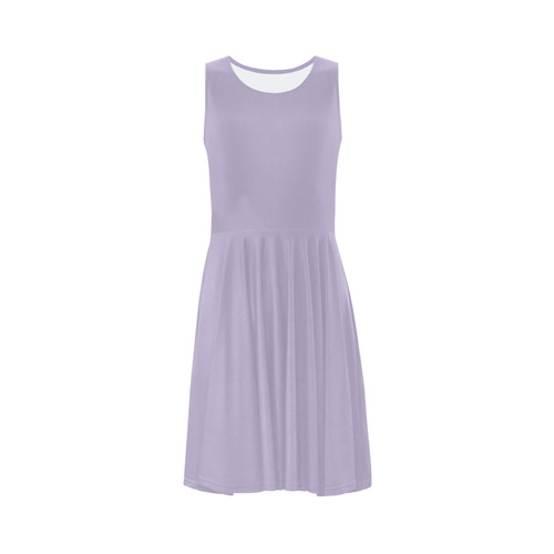 Pastel Lilac Sleeveless Ice Skater Dress (D19)