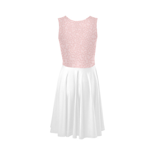 Designers dress : "Lazy Sunday Morning vintage pink". New fresh dress Christmas 2016 Sleeveless Ice Skater Dress (D19)