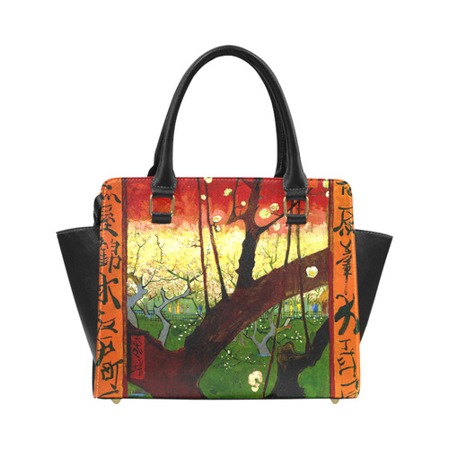 Van Gogh Flower Plum Orchard Nature Hiroshige Classic Shoulder Handbag (Model 1653)