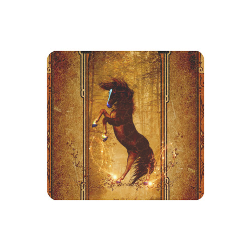 Awesome horse, vintage background Women's Clutch Wallet (Model 1637)