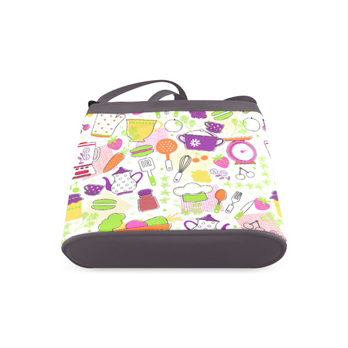 Cute Modern Kitchen Food Flower Pattern Crossbody Bags (Model 1613)