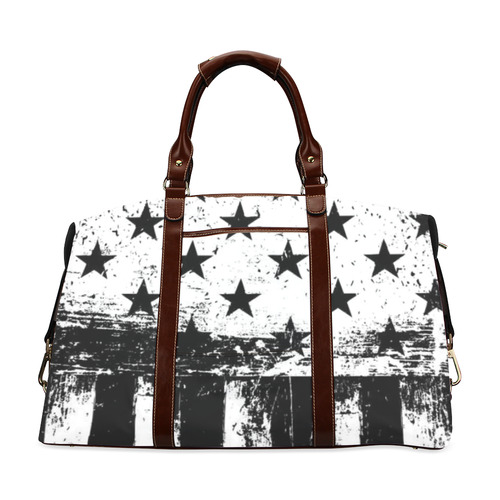 Grunge stars and stripes flag. Classic Travel Bag (Model 1643) Remake