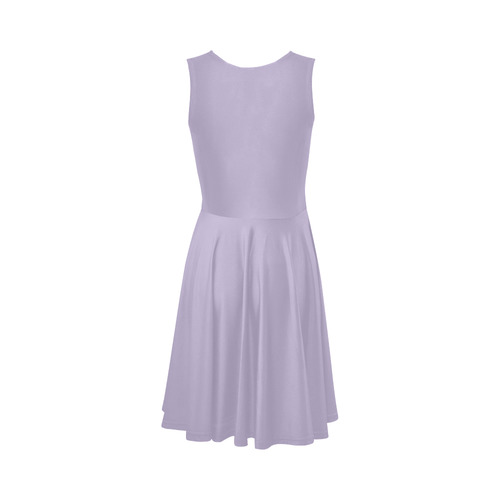 Pastel Lilac Sleeveless Ice Skater Dress (D19)