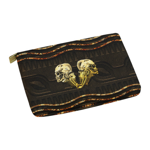 Awesome mechanical skull Carry-All Pouch 12.5''x8.5''