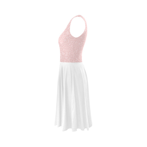 Designers dress : "Lazy Sunday Morning vintage pink". New fresh dress Christmas 2016 Sleeveless Ice Skater Dress (D19)