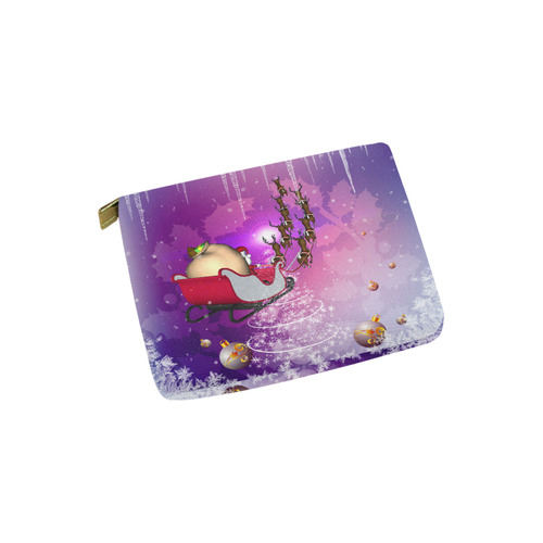 Santa Claus is coming Carry-All Pouch 6''x5''