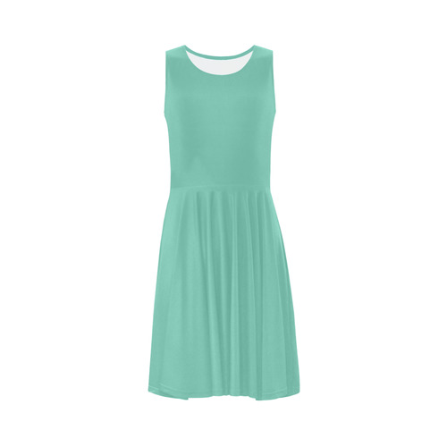 Lucite Green Sleeveless Ice Skater Dress (D19)