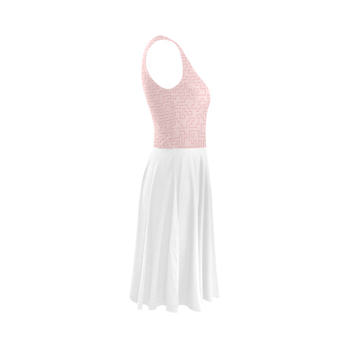 Designers dress : "Lazy Sunday Morning vintage pink". New fresh dress Christmas 2016 Sleeveless Ice Skater Dress (D19)
