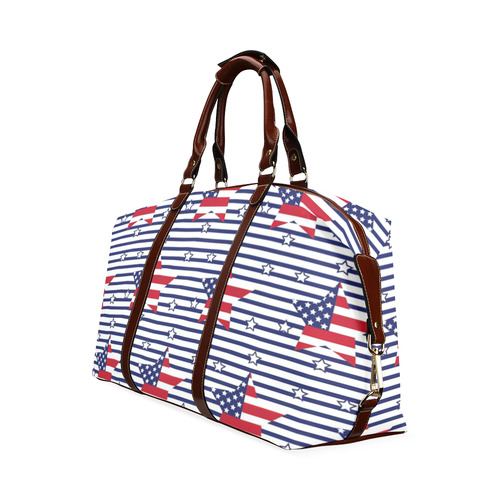 United states flag in a star Classic Travel Bag (Model 1643) Remake