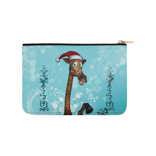 Funny christmas giraffe Carry-All Pouch 9.5''x6''