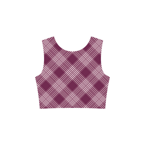 Burgundy And White Plaid 3/4 Sleeve Sundress (D23)