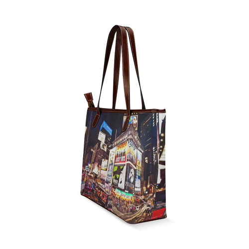 Manhattan New York City -Times Square Shoulder Tote Bag (Model 1646)