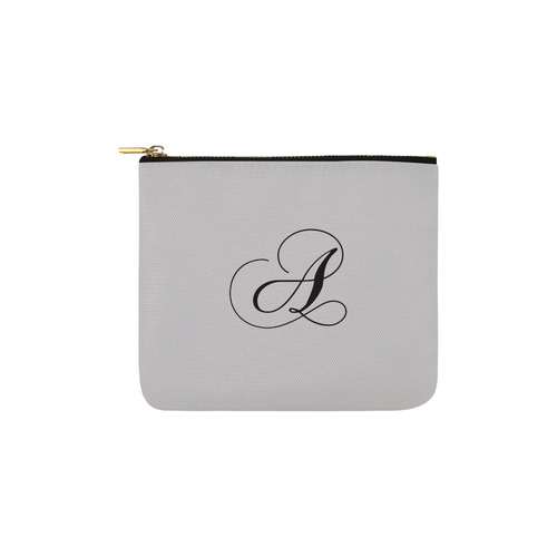 Letter A Blue - Jera Nour Carry-All Pouch 6''x5''