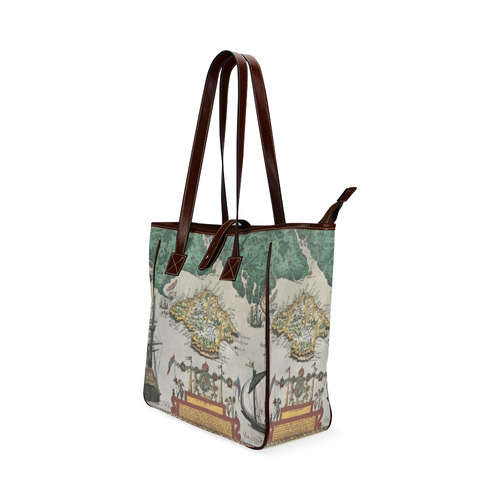 Isle of Wight old map ans southern England Classic Tote Bag (Model 1644)