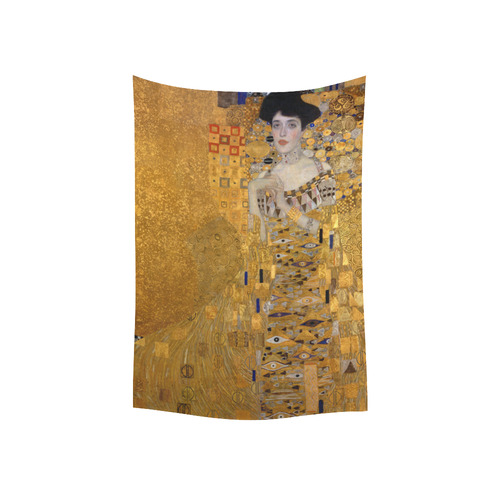 Gustav Klimt Adele Bloch Bauer Portrait Cotton Linen Wall Tapestry 40"x 60"