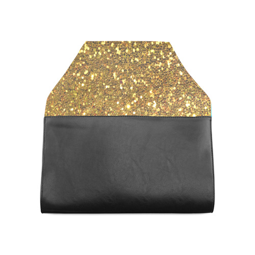 Gold_Sequins Clutch Bag (Model 1630)