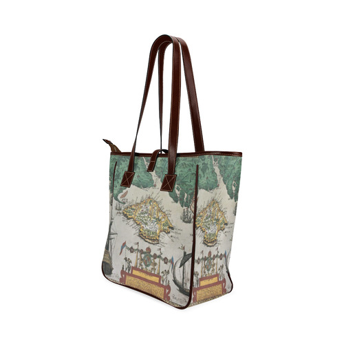 Isle of Wight old map ans southern England Classic Tote Bag (Model 1644)