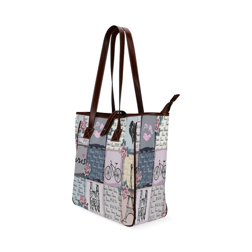 Paris love Classic Tote Bag (Model 1644)