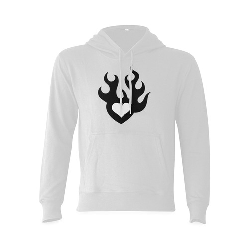 Flaming Heart Oceanus Hoodie Sweatshirt (NEW) (Model H03)