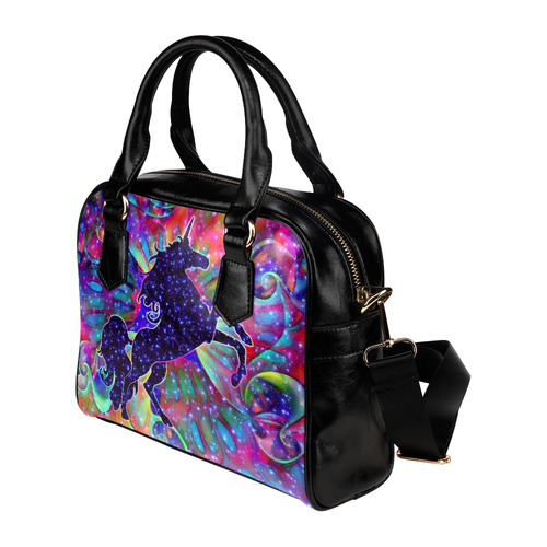 UNICORN OF THE UNIVERSE multicolored Shoulder Handbag (Model 1634)