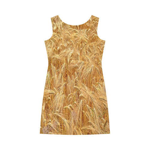 Golden Wheat Round Collar Dress (D22)