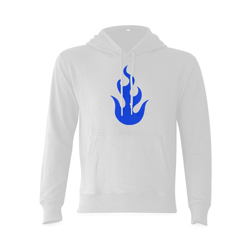blue flames Oceanus Hoodie Sweatshirt (NEW) (Model H03)