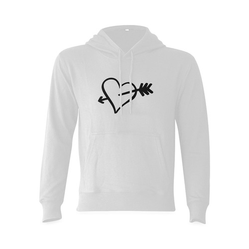 arrow in the heart Oceanus Hoodie Sweatshirt (NEW) (Model H03)