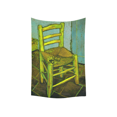 Van Gogh Vincent Chair and Pipe Cotton Linen Wall Tapestry 40"x 60"