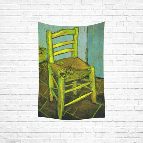 Van Gogh Vincent Chair and Pipe Cotton Linen Wall Tapestry 40"x 60"