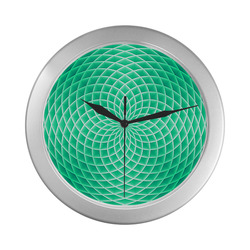 Swirl20160905 Silver Color Wall Clock