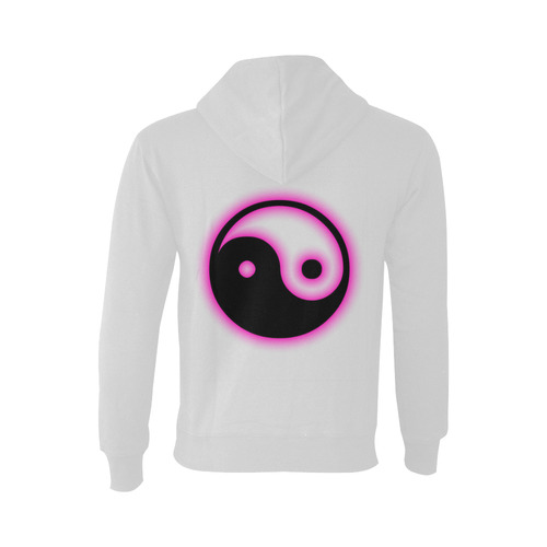 yinyang pink glow Oceanus Hoodie Sweatshirt (NEW) (Model H03)