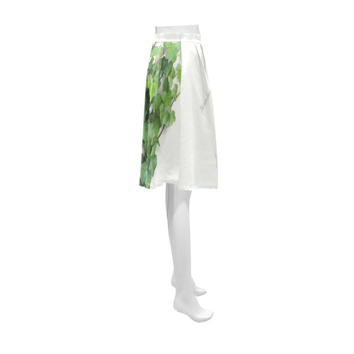 Watercolor Vines, climbing plant Athena Women's Short Skirt (Model D15)